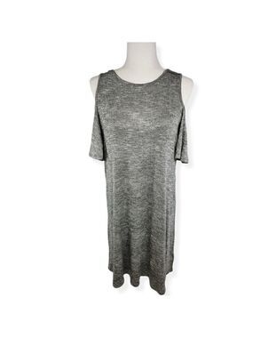 a.n.a Cold Shoulder A- line dress Gray  Size XL NWT